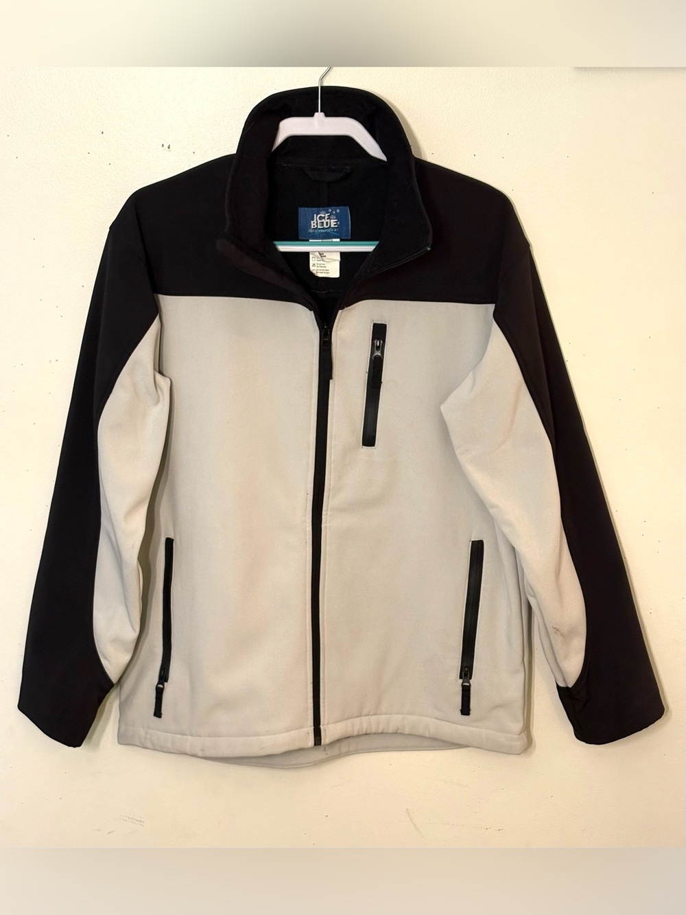 ICE BLUE Winter Wear Two-Tone Black and Light Gray Jacket. Size M. EUC.